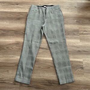 VAN HEUSEN Gray Gleen Plaid Stretch Extensible Pants Women 4S